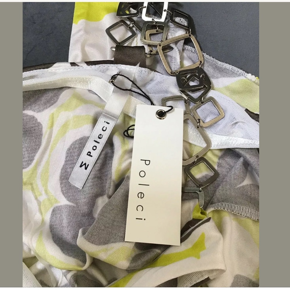 POLECI Multicolored Halter Top BeJeweled Back - Picture 5 of 5